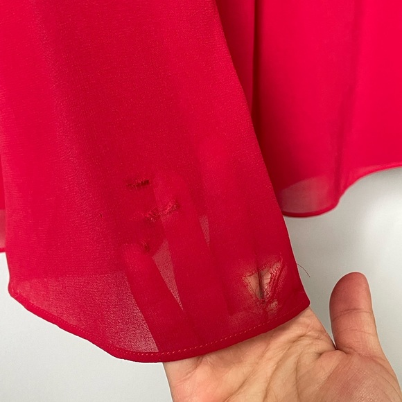 Lipsy Long Strapless Red Gown (Size 4) - Picture 15 of 16